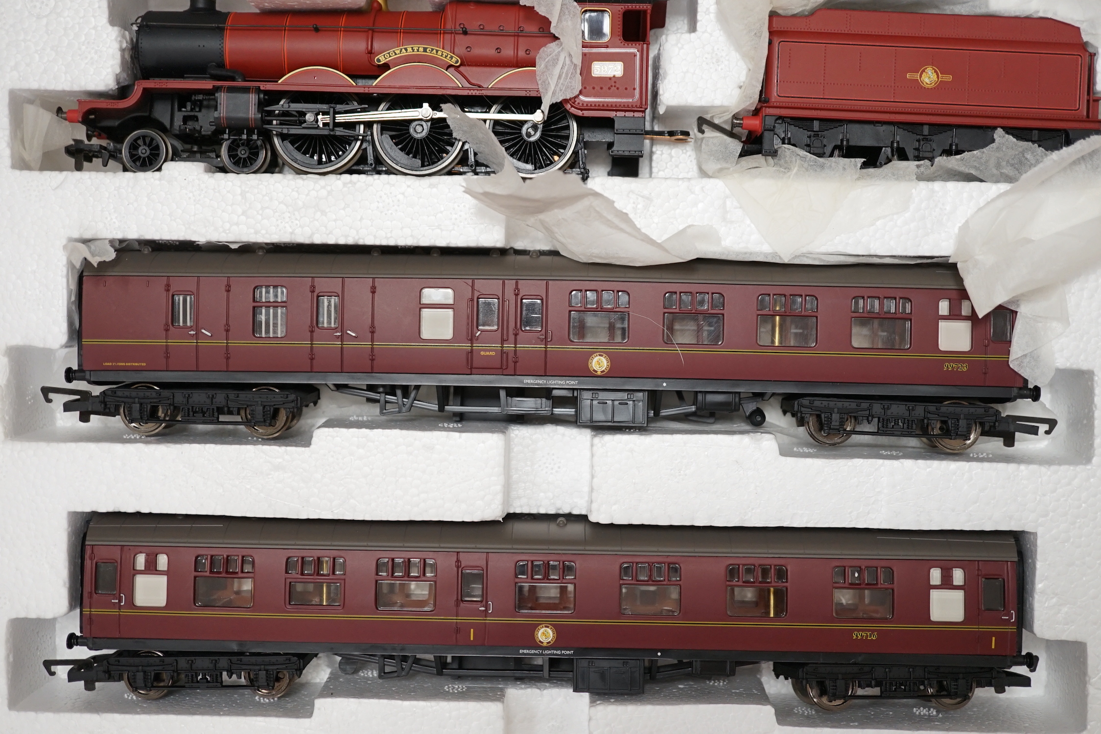 A Hornby 00 gauge Hogwarts Express Electric Train Set (R1033) from Harry Potter and the Chamber of Secrets